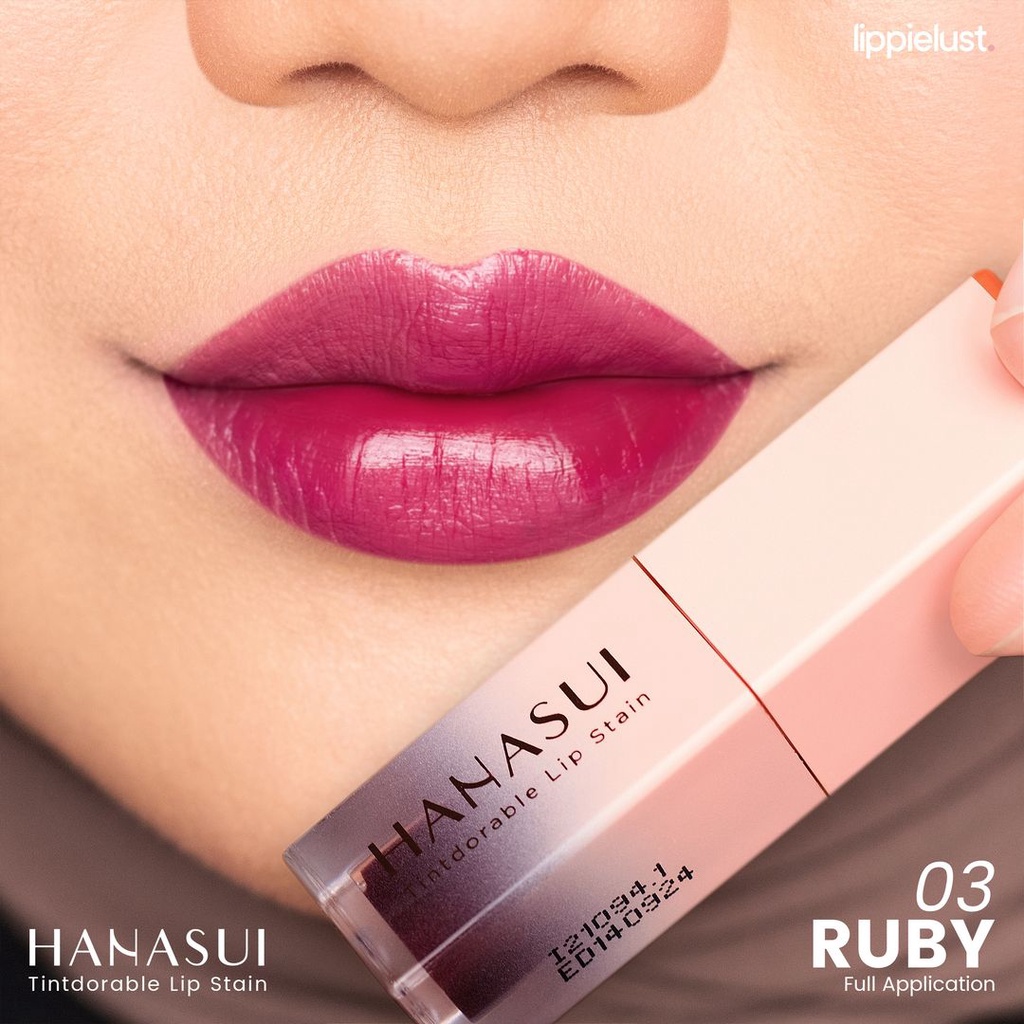 Hanasui Mattedorable Lip Cream | Matte Dorable LipCream Lipstick Cair Mate Hanasui | BOBA EDITION | TnT Beauty Shop-💋 03 Ruby