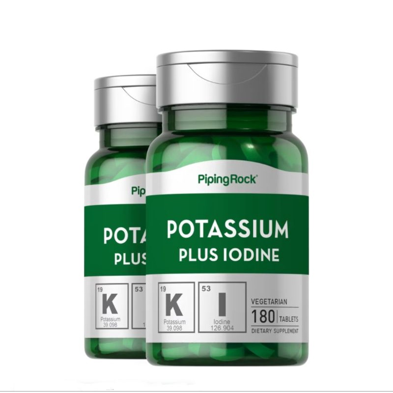 Piping Rock  Potassium Plus Iodine, 180 Tablets,.