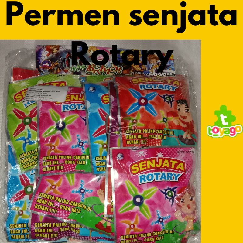 Permen Senjata Rotari Berhadiah Langsung Isi 20 Pcs Grosir Murah ( Aman dan Halal )