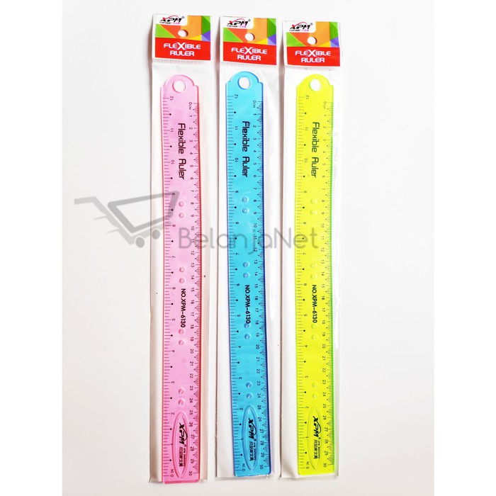 Flexible Ruler | Penggari Fleksibel | Penggaris Lentur 30 cm XPM