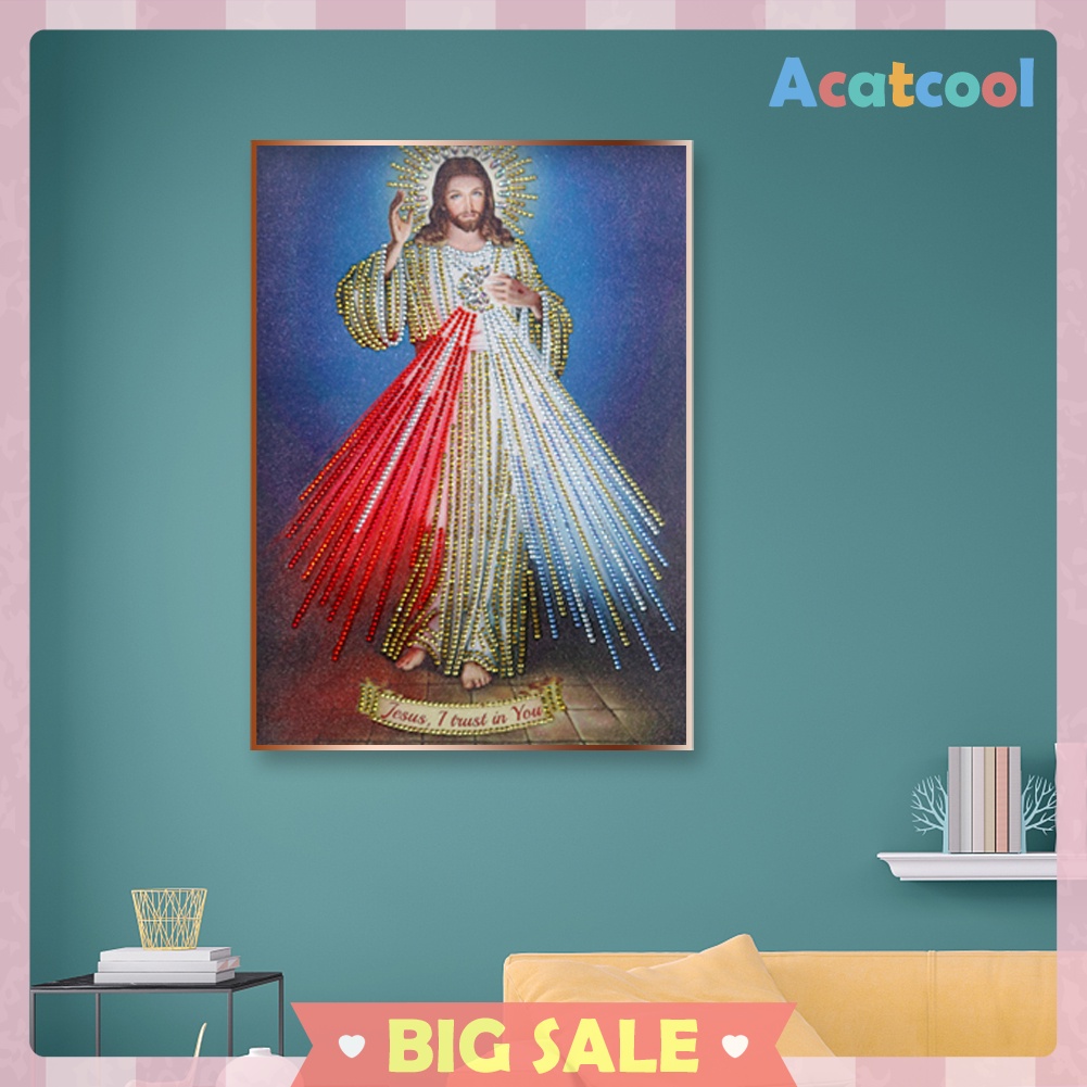 Jesus 5D Rhinestone DIY Pictures Special Shaped Kit Diamond Painting Craft