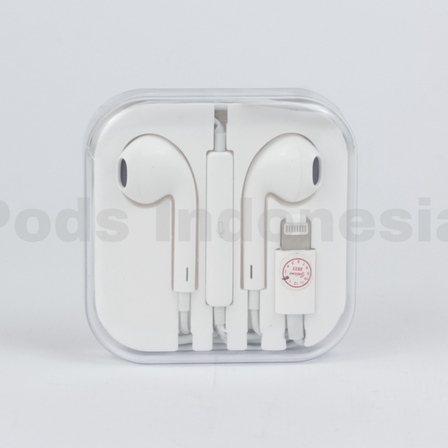 The Pods Headset Headphone Basike Earphone Cable with Pop Up for IOS by Pods Indonesia