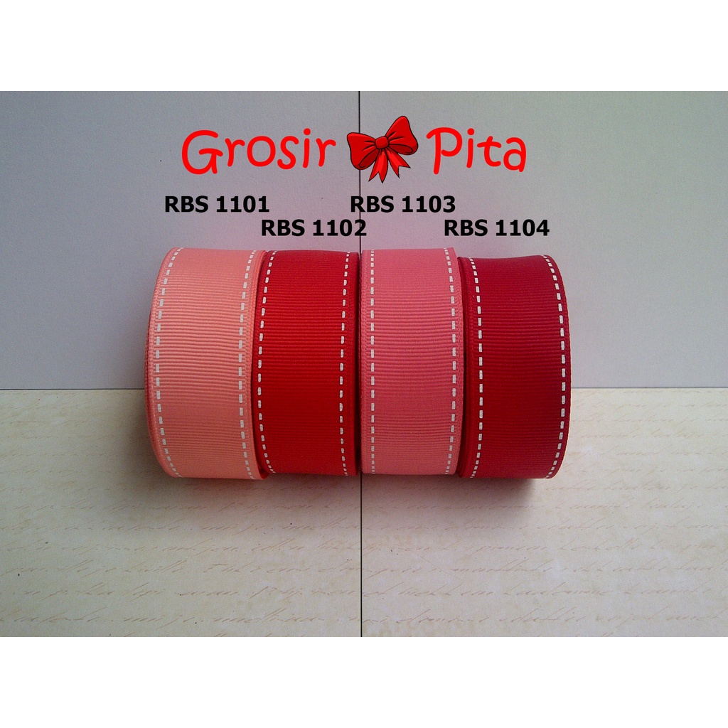 

(25 yard) Pita Grosgrain Motif RBS 1101,1102,1103,1104 | Toko Bahan Craft | Grosir Pita