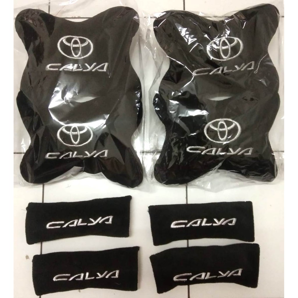 Aksesoris Toyota Calya Bantal Mobil Headrest sandaran kepala Bordir
