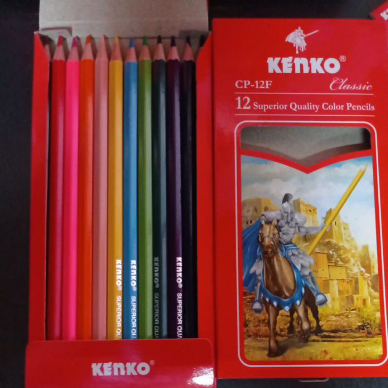 

Pensil warna kayu merek kenko / joyko 12warna