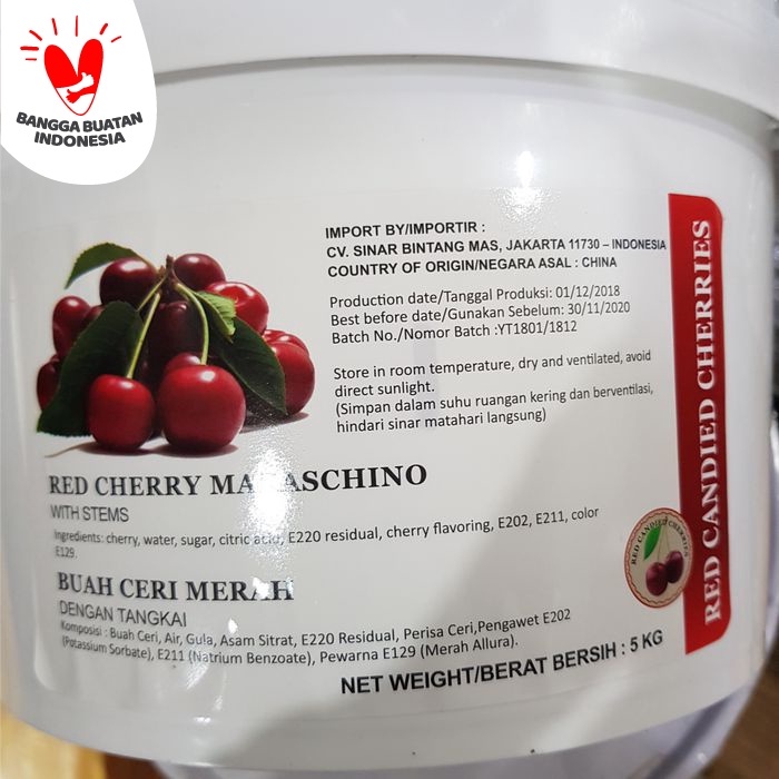

Cherry Tangkai Merah Royal - Red cherries 1 toples GOJEK ONLY