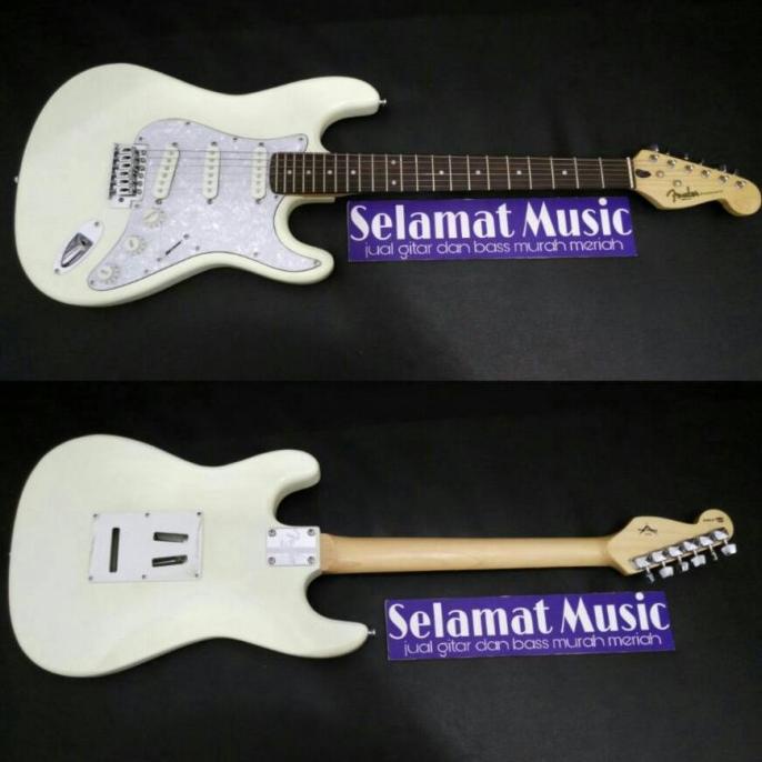 Gitar Listrik Fender Stratocaster White Down