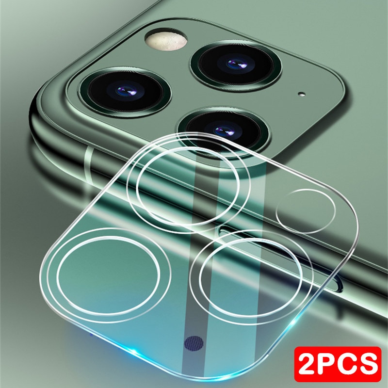 2pcs Pelindung Layar Tempered Glass 9d Untuk Iphone 11 12 Pro Max Se 2020 6 7 8 Plus X Xs Max Xr