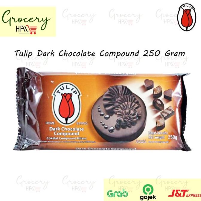

TULIP DARK CHOCOLATE COMPOUND 250 GRAM
