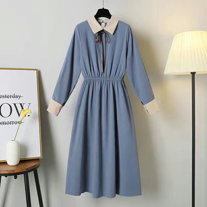 Large women's clothing 2021 autumn new slightly fat sister fashion knitted vest slim dress two-piece