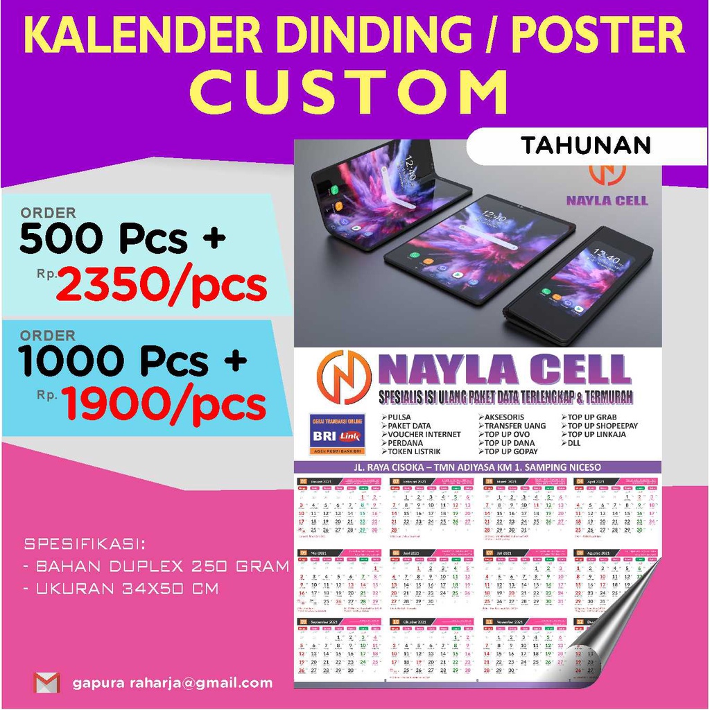 

KALENDER POSTER CUSTOM DESIGN