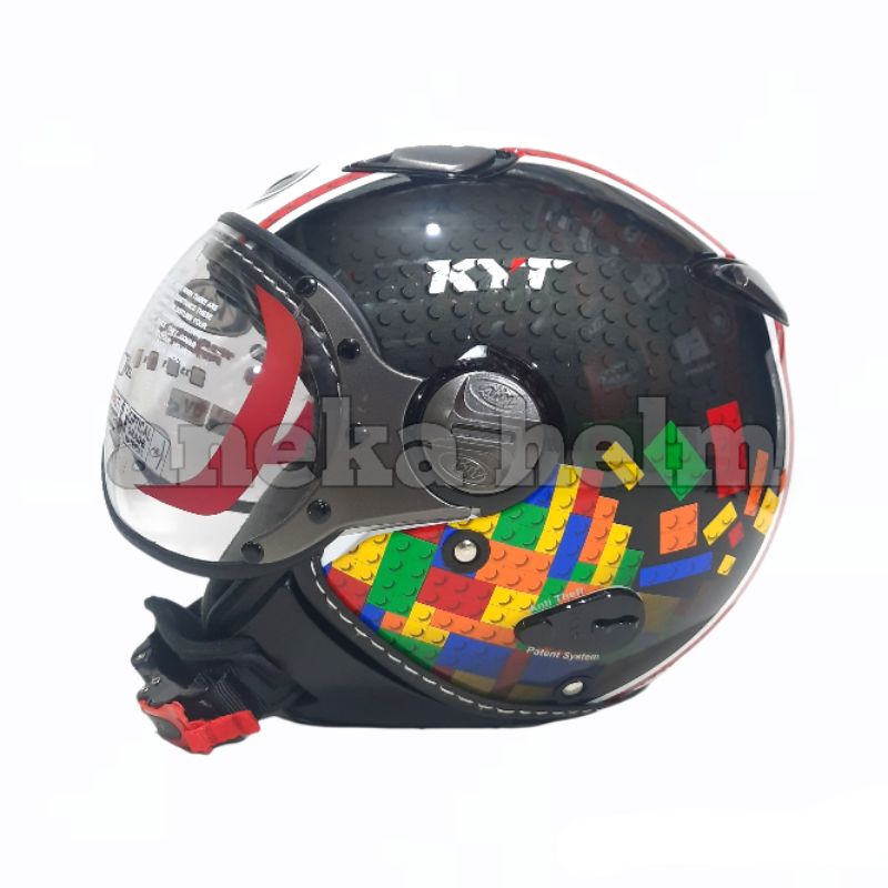 Helm KYT ELSICO MOTIF #5 white | black | red