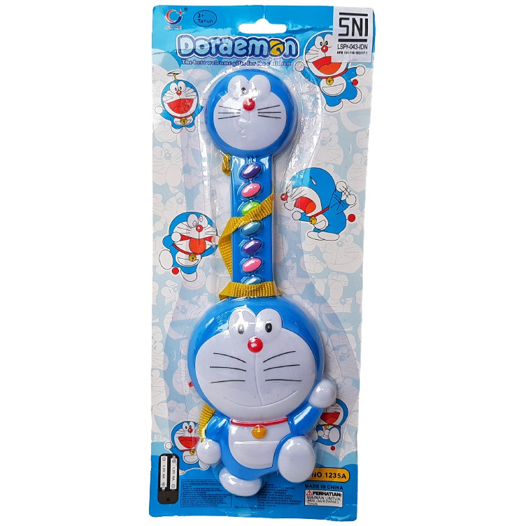 MAINANKEI MAINAN ALAT MUSIK GITAR DORAEMON MAINAN EDUKASI