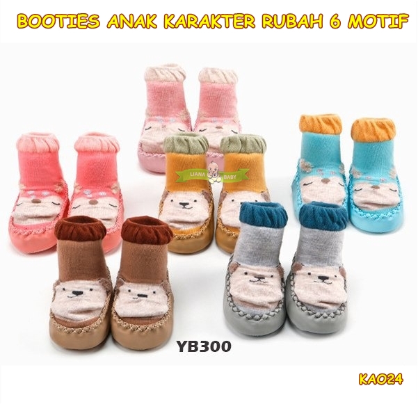 KAO24 SEPATU BAYI KAOS KAKI BOOTIES ANAK KARAKTER RUBAH