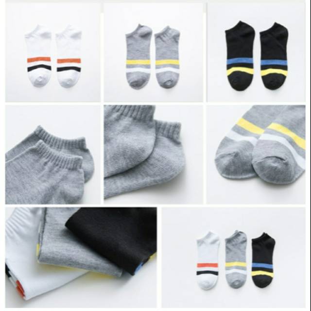  Kaos  kaki  pendek  dewasa hidden invisible Socks unisex 