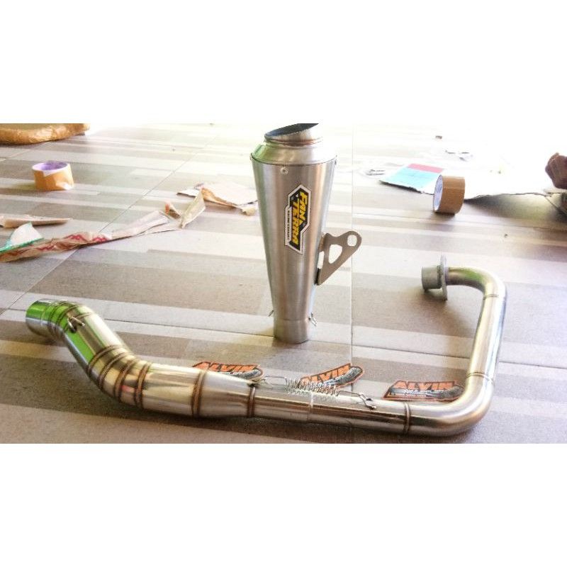 knalpot Fanterra kolong bawah KLX crf dtracker