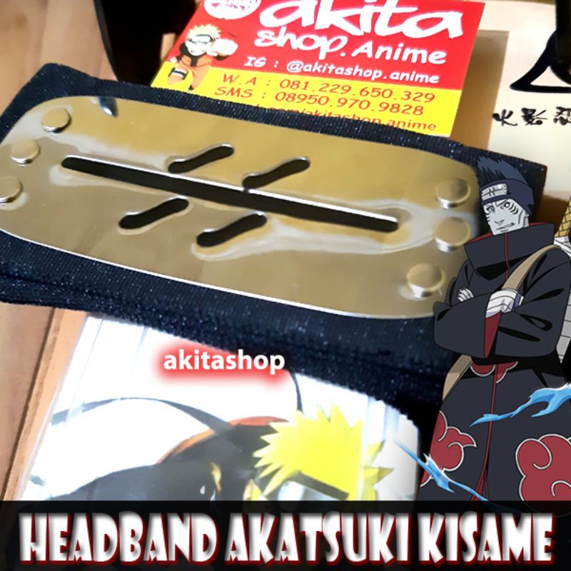 Headband Ikat Kepala Model Anime Naruto Kisame AKATSUKI