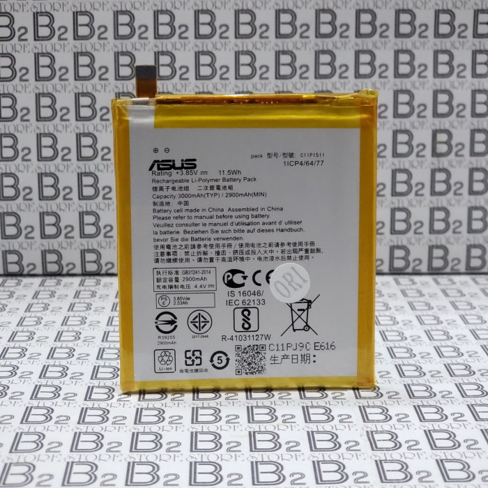 ORIGINAL 100% Baterai Battery Asus Zenfone 3 5.5" ZE552KL C11P1511