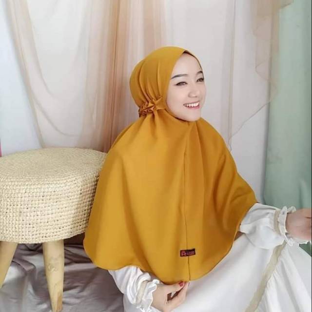 Hijab instan Bergo kriwil Jilbab Instan Bergo Kriwil Kerudung Instan Diamond