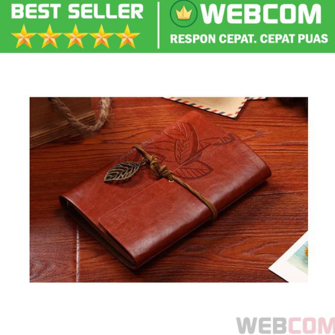 

IMURAHl Notebook Leather Retro Binder Buku Notes Memo Kulit Classic A6 ICLQl