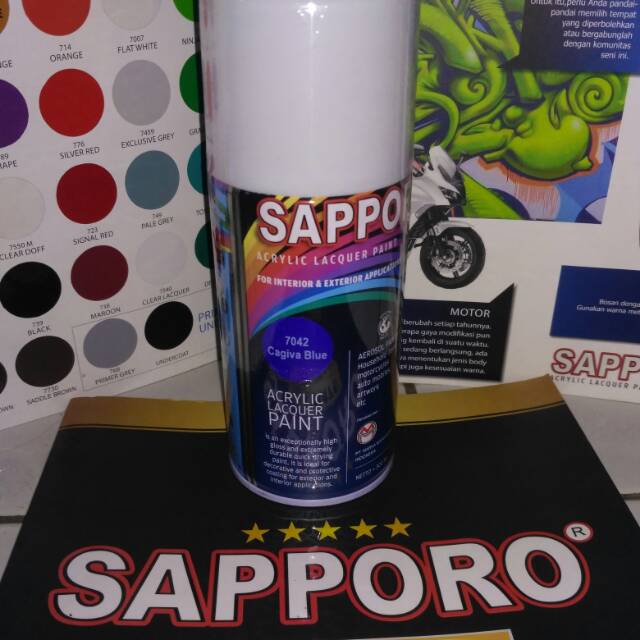 PILOK / CAT SEMPROT BIRU / SAPPORO CAGIVA BLUE