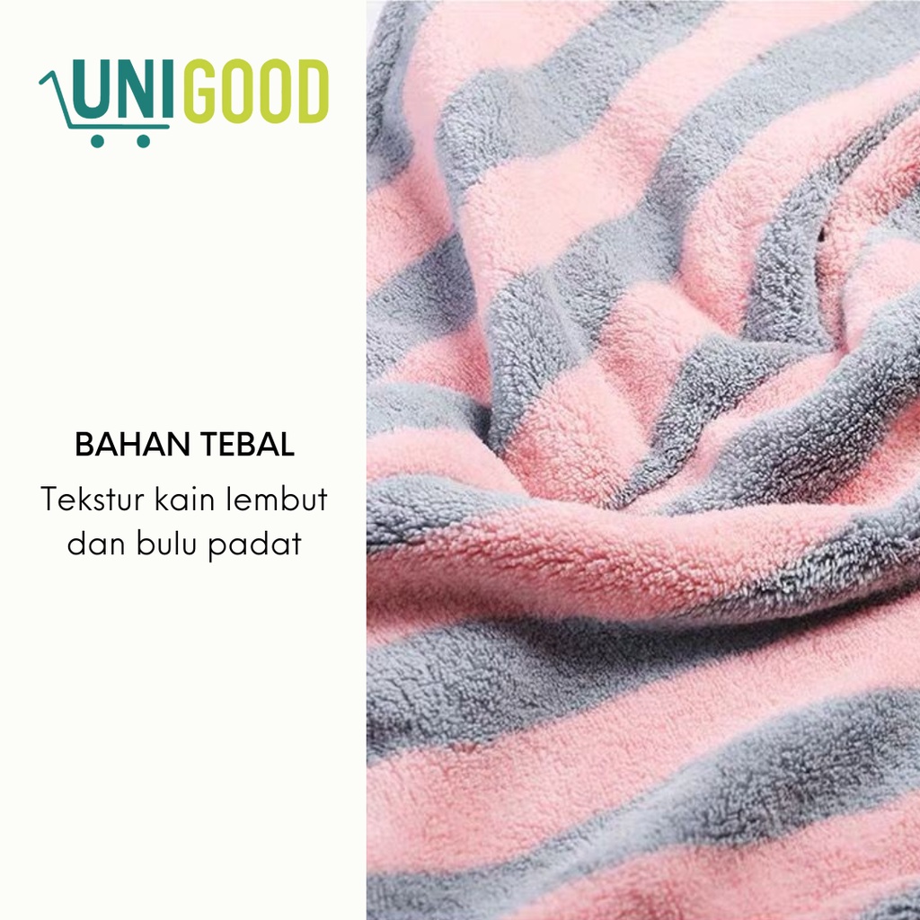 UNIGOOD - Quick Dry Magic Hair Towel Handuk Kepala Keramas Hair Drying Cap Tebal Daya Serap Tinggi Premium