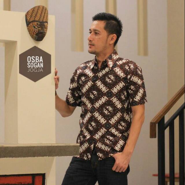 Kemeja batik sogan jogja