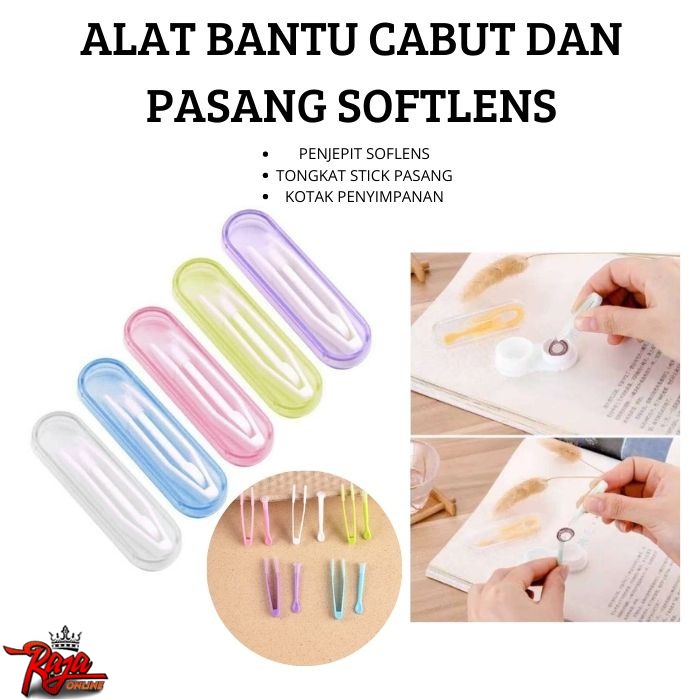 PJS2 - Penjepit Softlens dan Stick Alat Pasang Softlens