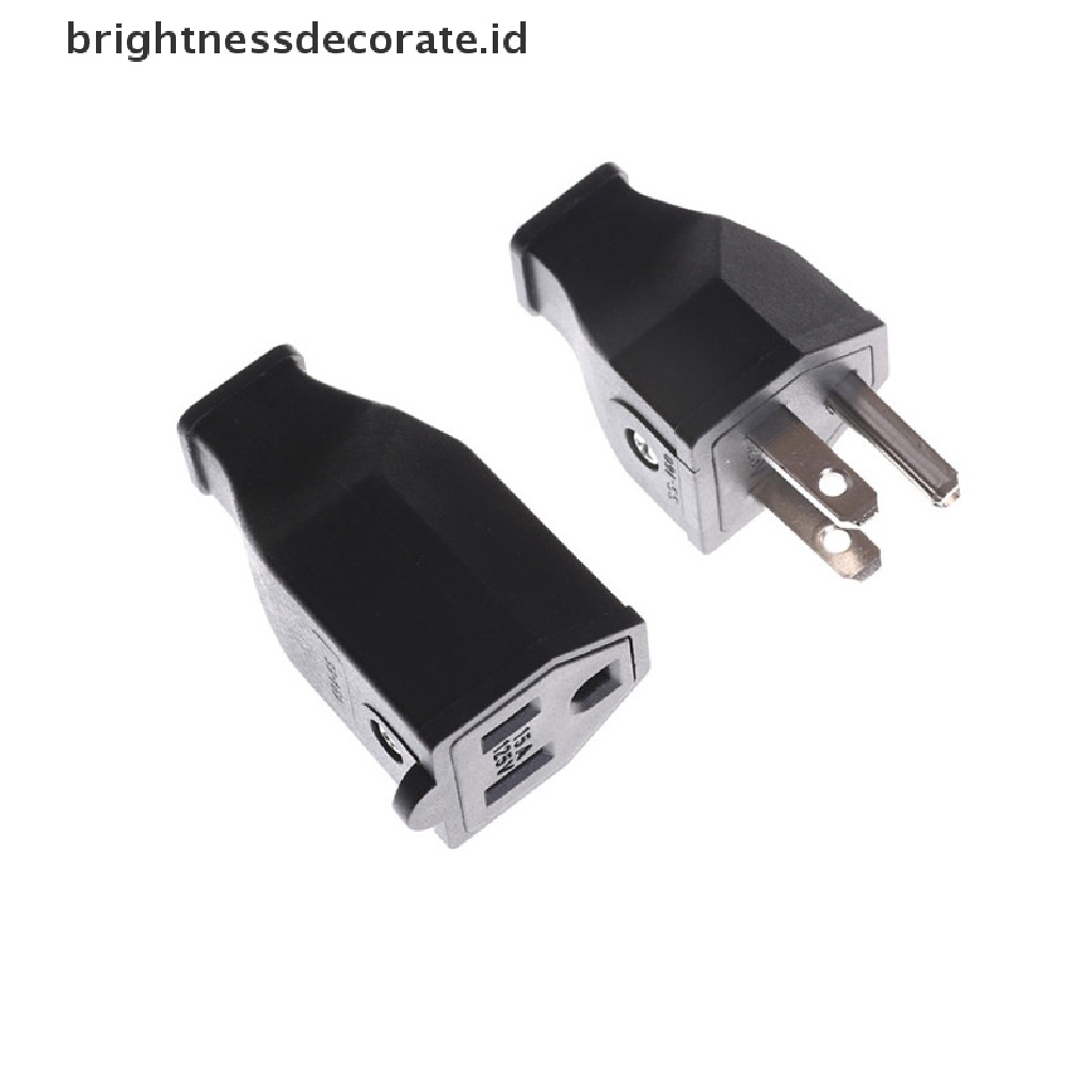 (birth) Adaptor Converter Kabel Power AC 125V 15A 3 Pin Dengan Plug US 0 0 0 0 0