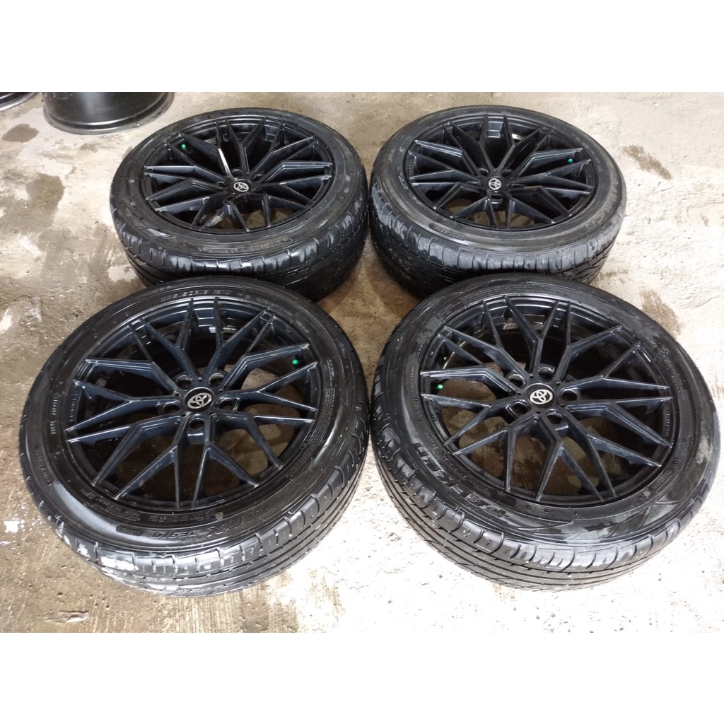 pelek velg mobil racing r18+ban 235/50/r18 falken lubang 5/114