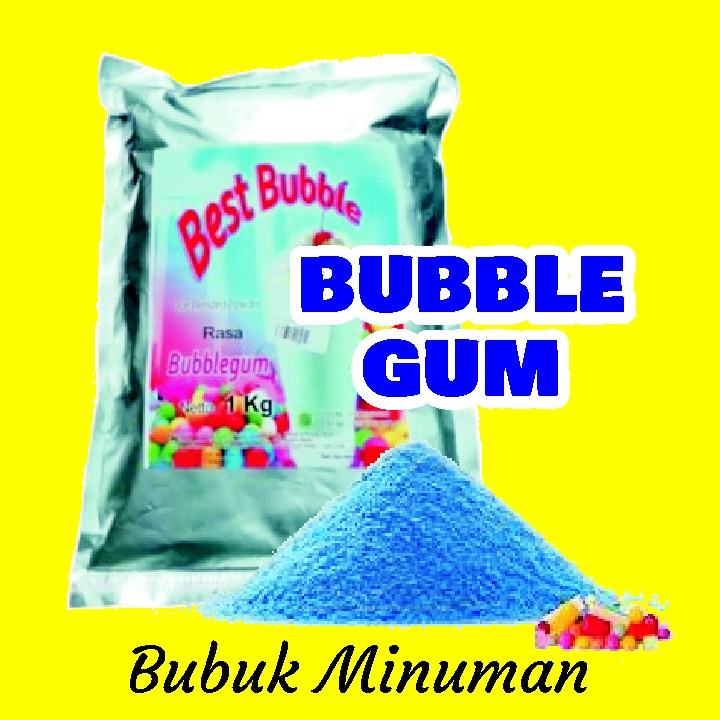 

Bubuk Minuman Bubble Gum 1 Kg Serbuk Minuman Permen Karet Bubuk Minuman Rasa Permen Karet Bubuk Bubble Gum Rasa Segar dan Nikmat