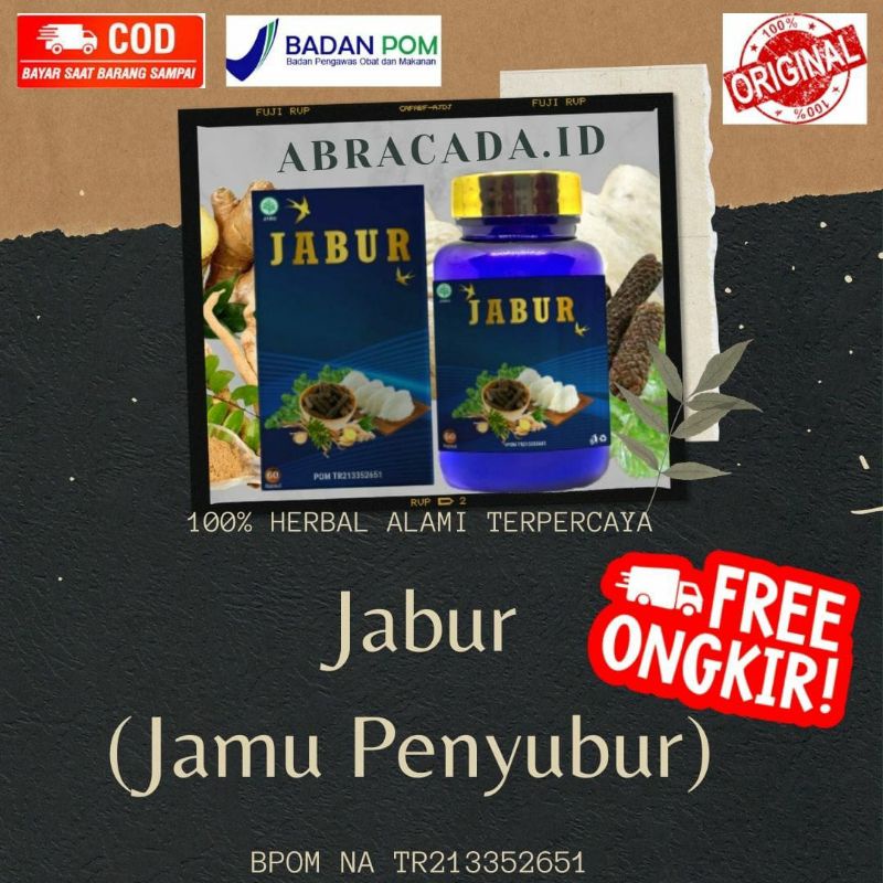JABUR Jamu penyubur untuk pria Orginal BPOM