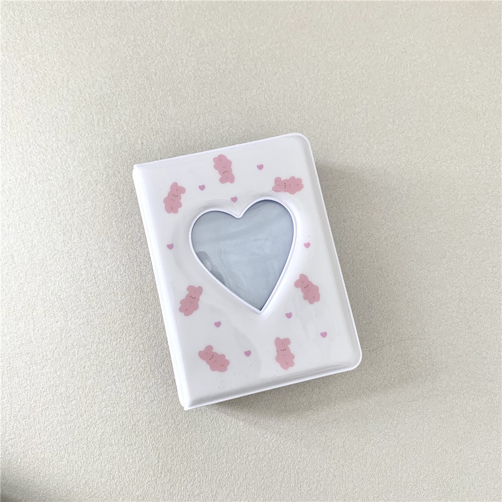 Lovely Heart Card Holder 40grid Pocket Untuk Buku Kolekte Ablum Foto Mini 3inch Portabel Dalam Stok New Arrival LY