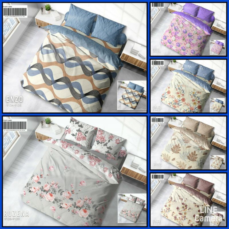 SPREI MY LOVE QUEEN 140X200 / 160X20O ENZO LINNEA ROZENA DEA FARAH ISYANA
