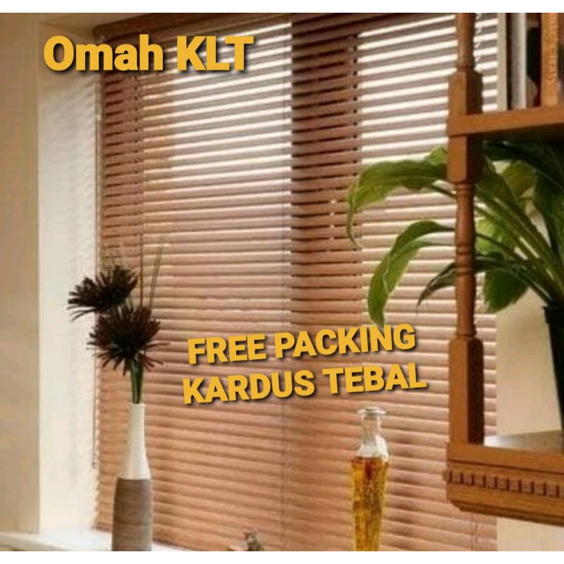 Pvc horizontal venetian blind tirai gulung 90x180