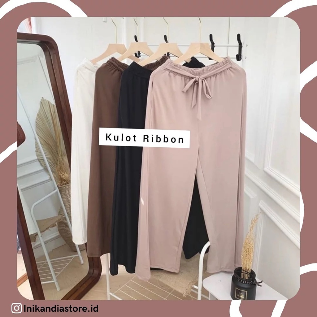 KULOT RIBBON PANTS / CELANA KULOT PREMIUM 100%