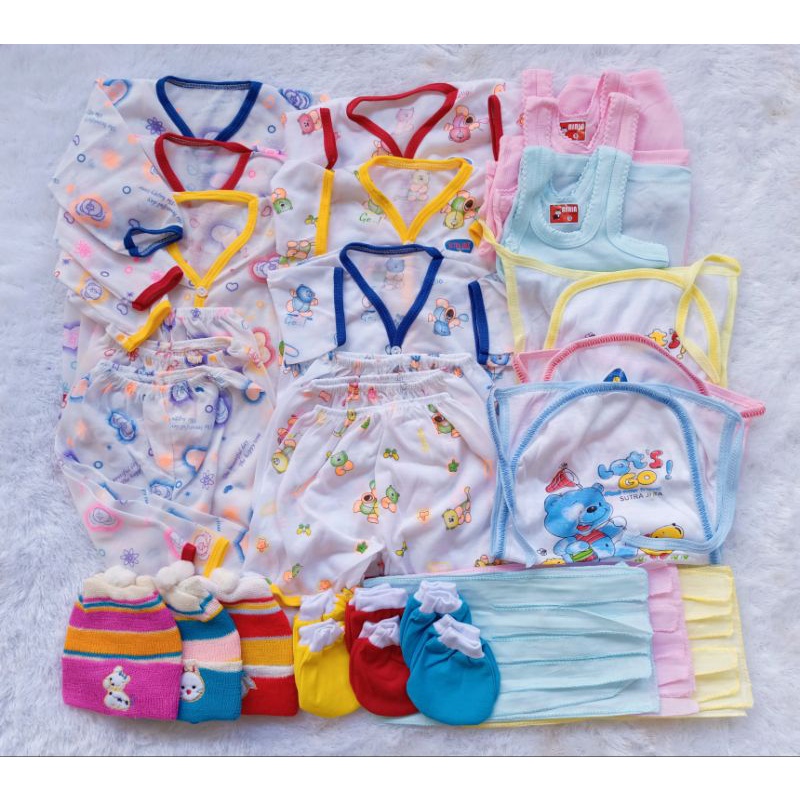 Paket Baju Bayi Komplit Paket Lengkap Pakaian dan Perlengkapan Bayi Baru Lahir Set Pakaian Bayi Newborn Kado Lahiran Hemat Ekonomis