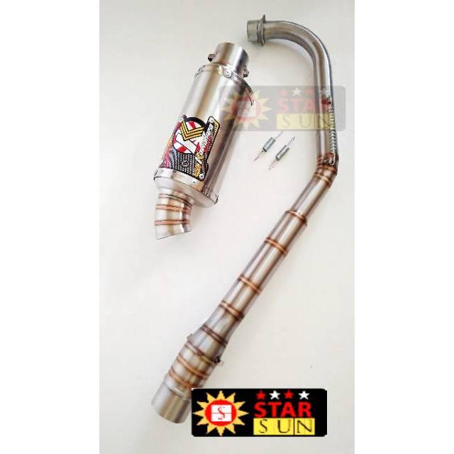 Knalpot racing jupiter z underbond road race Kawahara oval