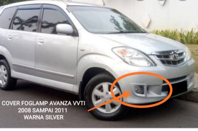 Cover lampu kabut foglamp avanza vvti silver 2008 2011