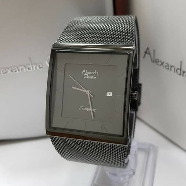 JAM TANGAN PRIA ALEXANDRE CHRISTIE AC 8333 FULL BLACK ORIGINAL GARANSI RESMI