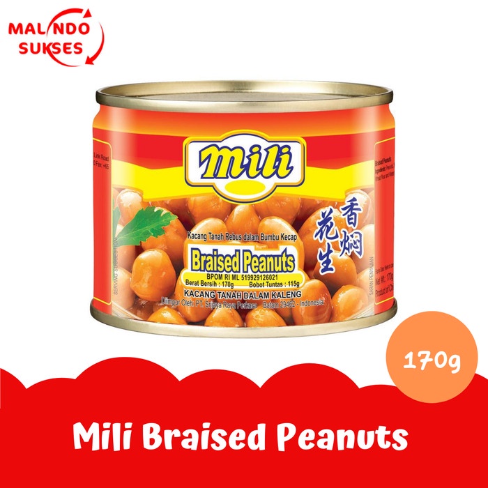 

Gg1Hh Mili Braised Peanut 170G s1Gkk