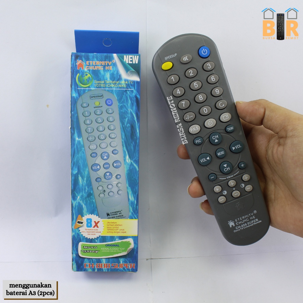 Remot / Remote TV MULTI UNIVERSAL TABUNG LCD LED china series (jvc, changhong, lg, tcl, dll)