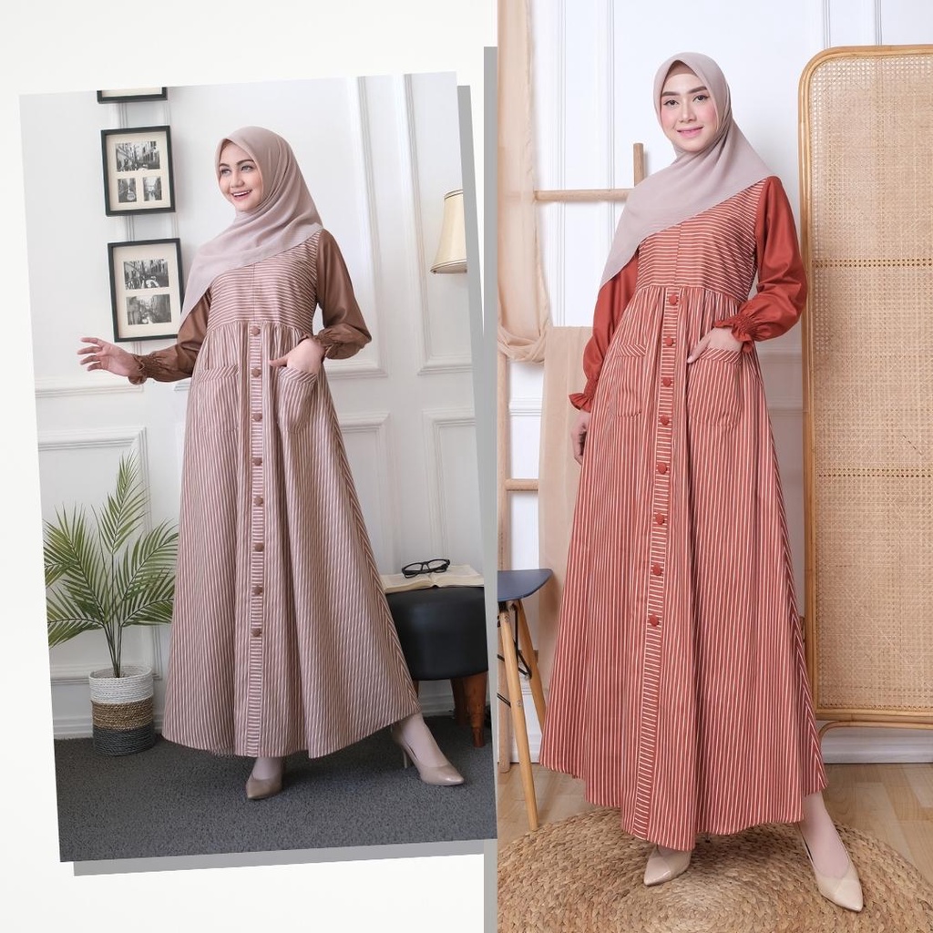 KUPNAD Gamis katun toyobo Salur - Karina Dress