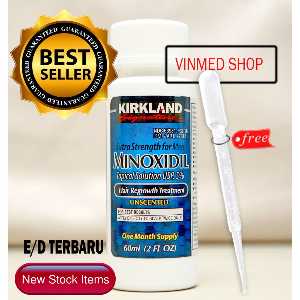 Kirkland Minoxidil+Biotin 7500mcg isi 100 Paket Hemat