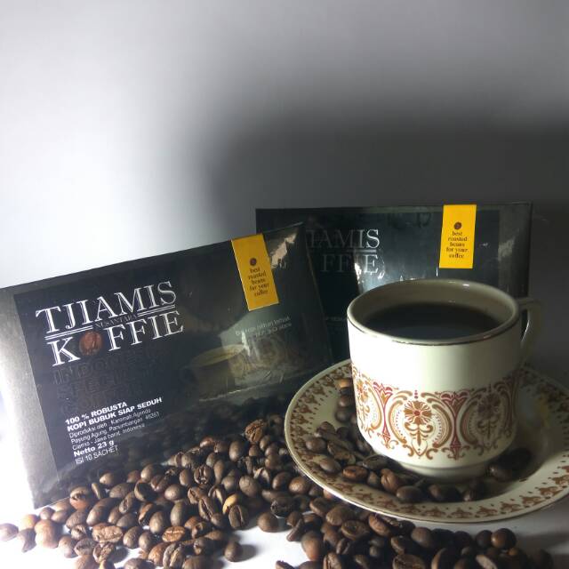 

10 Paket Tjiamiskoffie Boxset (kopi murni + Gula madu)