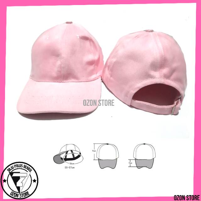 Topi Baseball Disto Caps Polos Pengait Besi Bahan Rapel Premium Banyak Warna