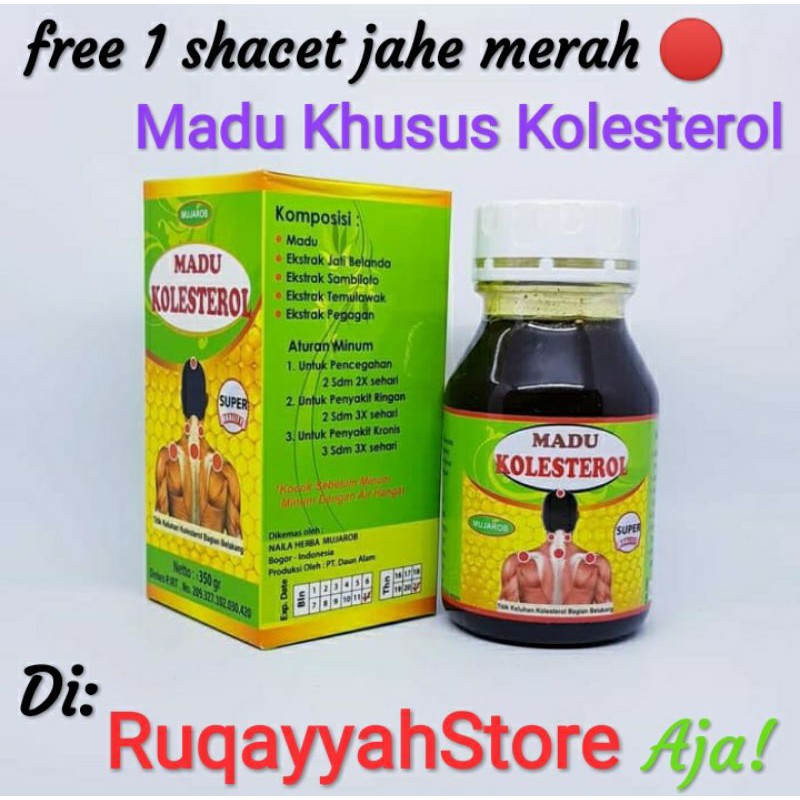 

Madu Kolestrol Khusus mujarob 350 gr