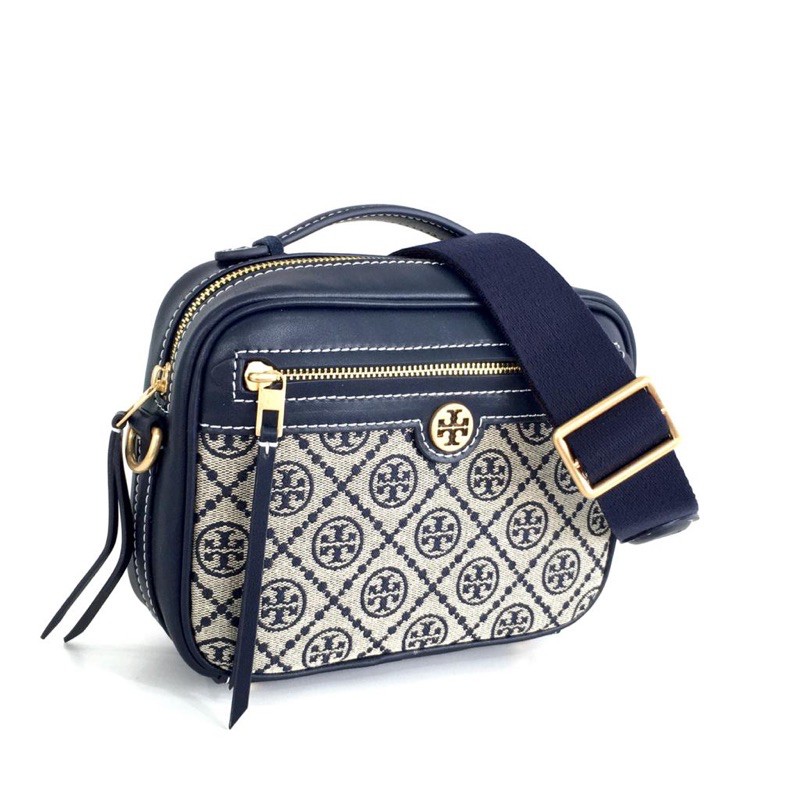 TB T Monogram Jacquard Camera Bag