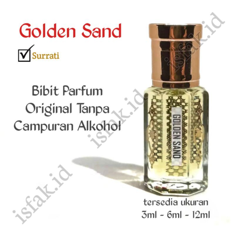 (BISA COD) Bibit Parfum Surrati Golden Sand Minyak Wangi Murni Biang Non Alkohol