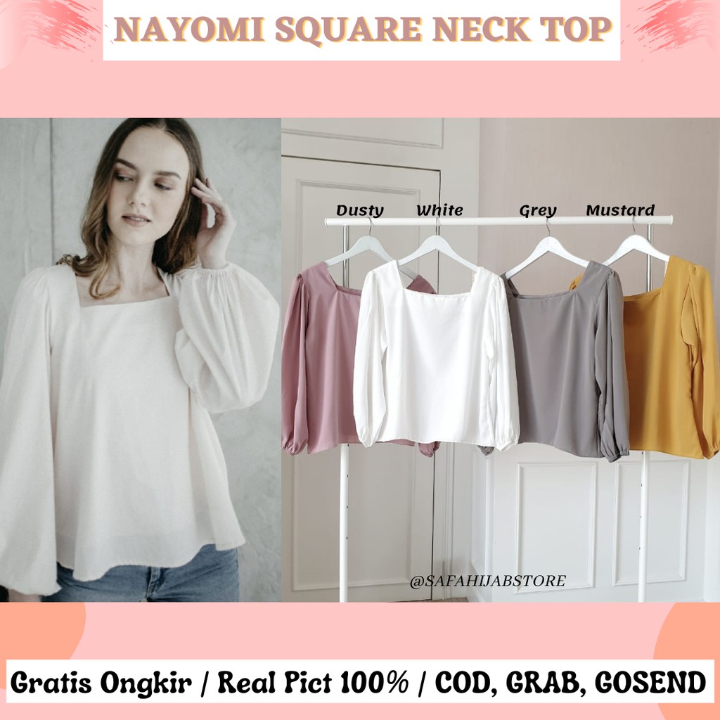 NAYOMI SQUARE NECK TOP